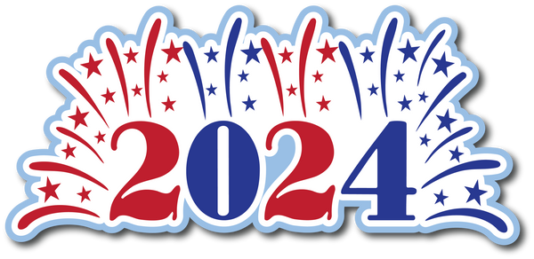 2024 - Fireworks - Scrapbook Page Title Sticker