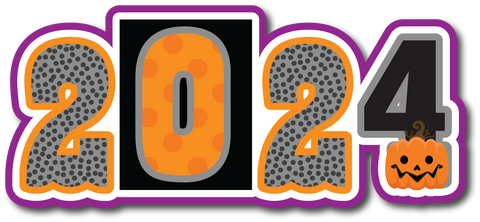 2024 - Halloween - Scrapbook Page Title Sticker