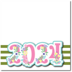 2024 - Printed Premade Scrapbook Page 12x12 Layout