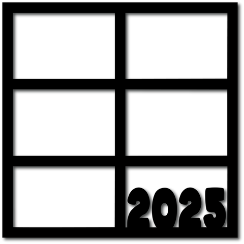 2025 - Scrapbook Overlay - Digital Cut File - SVG - INSTANT DOWNLOAD