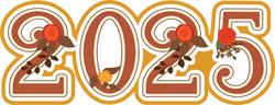 2025 - Fall Floral - Scrapbook Page Title Sticker