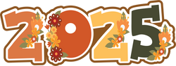 2025 - Fall Floral - Scrapbook Page Title Die Cut