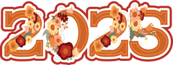 2025 - Fall Floral - Scrapbook Page Title Sticker