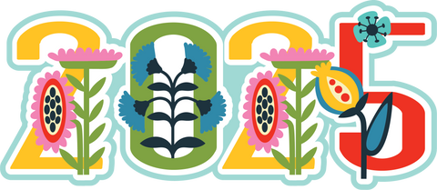 2025 - Flowers - Scrapbook Page Title Die Cut