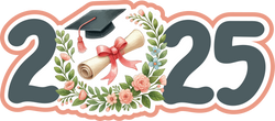 2025 - Graduation - Scrapbook Page Title Sticker