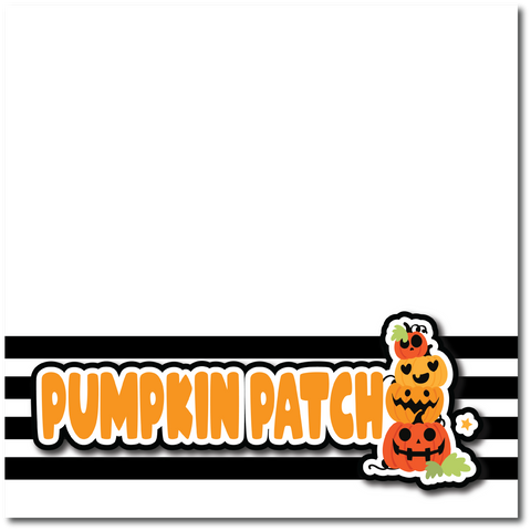 Pumpkin Patch - Printed Premade Scrapbook Page 12x12 Layout