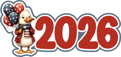 2026 - 4th of July - Scrapbook Page Title Sticker