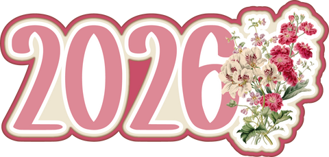 2026 - Scrapbook Page Title Sticker