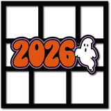 2026 Ghost - 6 Frames - Scrapbook Page Layered Overlay Kit