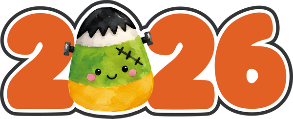 2026 - Candy Corn Monster - Scrapbook Page Title Die Cut