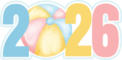 2026 - Pool Ball - Scrapbook Page Title Sticker