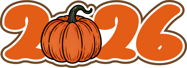 2026 - Pumpkin - Scrapbook Page Title Die Cut