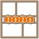 2026 - Pumpkins - 4 Frames - Scrapbook Page Layered Overlay Kit