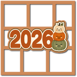 2026 Fall Pumpkins - 6 Frames - Scrapbook Page Layered Overlay Kit