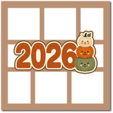 2026 - Stacked Pumpkins - Scrapbook Single Page Kit