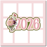 2026 Floral - Scrapbook Single Page Kit