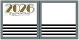 2026 Happy New Year - Scrapbook Double Page Kit