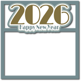 2026 Happy New Year - Scrapbook Page Layered Overlay Kit