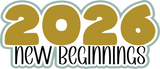 2026 New Beginnings - Scrapbook Double Page Kit