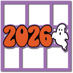 2026 - Ghosts - 4 Frames - Layered Overlay - Digital Cut File - SVG - INSTANT DOWNLOAD