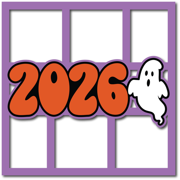 2026 - Ghosts - 4 Frames - Layered Overlay - Digital Cut File - SVG - INSTANT DOWNLOAD