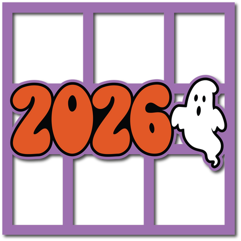 2026 - Ghosts - 4 Frames - Layered Overlay - Digital Cut File - SVG - INSTANT DOWNLOAD