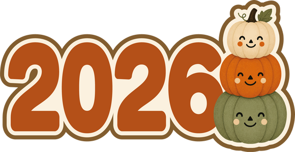 2026 Pumpkins - Scrapbook Page Title Sticker