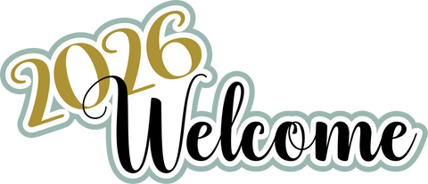 2026 Welcome - Scrapbook Page Title Sticker