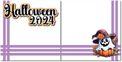 Halloween 2024 - Printed Premade Scrapbook (2) Page 12x12 Layout