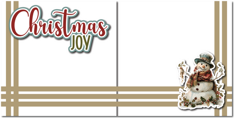 Christmas Joy - Printed Premade Scrapbook (2) Page 12x12 Layout