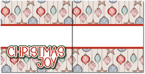 Christmas Joy - Printed Premade Scrapbook (2) Page 12x12 Layout