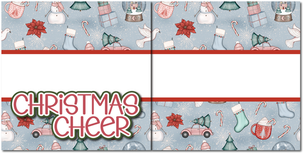 Christmas Cheer - Printed Premade Scrapbook (2) Page 12x12 Layout