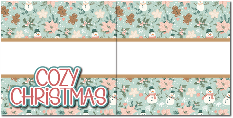 Cozy Christmas - Printed Premade Scrapbook (2) Page 12x12 Layout