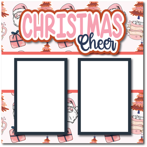 Christmas Cheer - Printed Premade Scrapbook Page 12x12 Layout