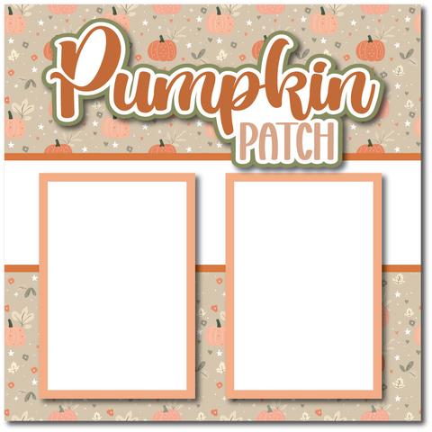 Pumpkin Patch - Printed Premade Scrapbook Page 12x12 Layout