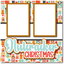 Nutcracker Christmas - Printed Premade Scrapbook Page 12x12 Layout