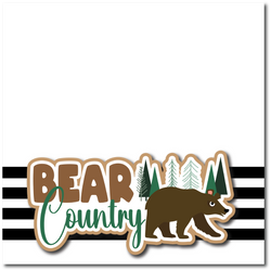 Bear Country - Printed Premade Scrapbook Page 12x12 Layout