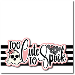 Too Cute to Spook - Printed Premade Scrapbook Page 12x12 Layout