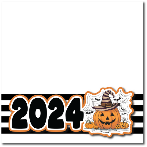 2024 - Ghost - Printed Premade Scrapbook Page 12x12 Layout