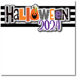 Halloween 2024 - Printed Premade Scrapbook Page 12x12 Layout