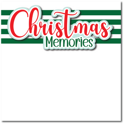 Christmas Memories - Printed Premade Scrapbook Page 12x12 Layout