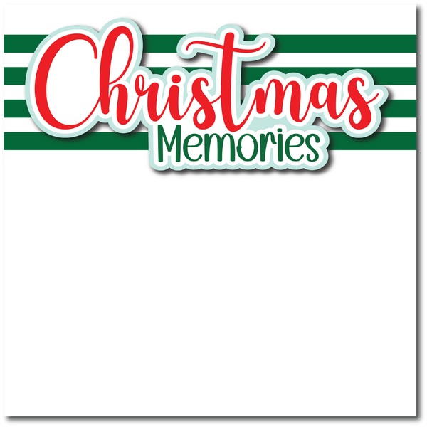 Christmas Memories - Printed Premade Scrapbook Page 12x12 Layout