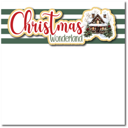 Christmas Wonderland - Printed Premade Scrapbook Page 12x12 Layout