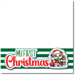 My First Christmas - Printed Premade Scrapbook Page 12x12 Layout