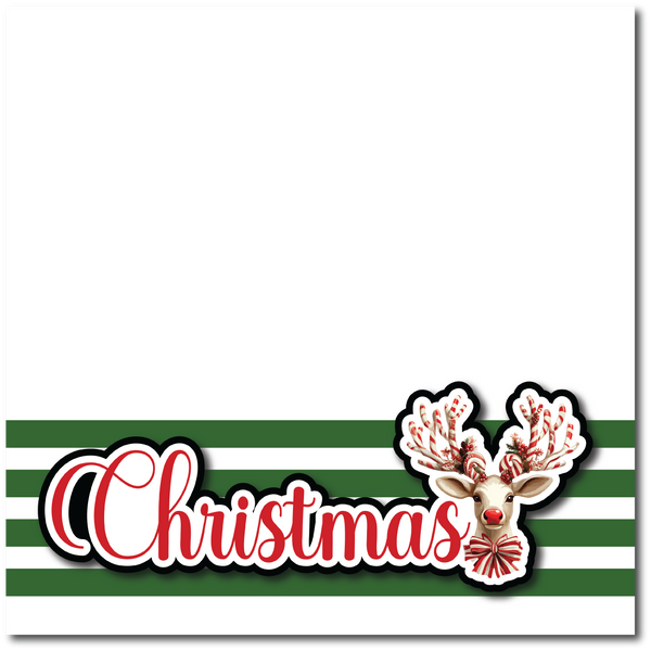 Christmas - Printed Premade Scrapbook Page 12x12 Layout