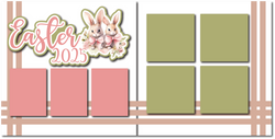 Easter 2025 - Printed Premade Scrapbook (2) Page 12x12 Layout