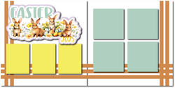 Easter 2025 - Printed Premade Scrapbook (2) Page 12x12 Layout