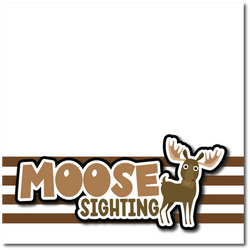 Moose Sighting - Printed Premade Scrapbook Page 12x12 Layout