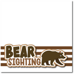 Bear Sighting - Printed Premade Scrapbook Page 12x12 Layout