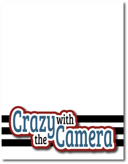 Crazy with the Camera - Printed Premade Scrapbook Page 8.5 x 11 Layout